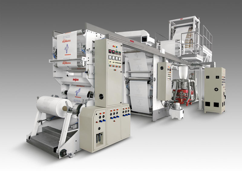 Monolayer Blown Film Plant with Inline Printing