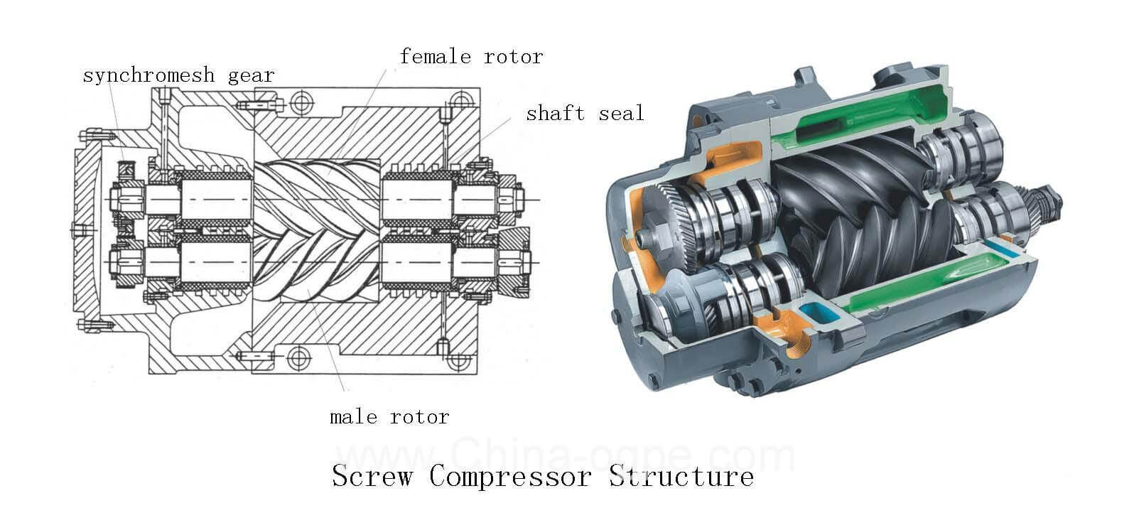 Screw Compressor Structure